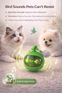 Balle sonore électrique pour animaux <span class=keywords><strong>de</strong></span> compagnie, jouet interactif stimulant <span class=keywords><strong>l</strong></span>'instinct <span class=keywords><strong>de</strong></span> chasse, balle sonore pour <span class=keywords><strong>chat</strong></span> et chien d'intérieur - Product Image 2