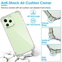 Coque de téléphone transparente en TPU souple ultra-fine, antichoc, pour TCL 50 SE 4G/TCL 40 NxtPaper 4G