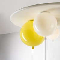 Lustre d'éclairage de plafond pour enfants LED moderne nordique pour salon avec décor de lampes de plafond de ballon à bulles colorées