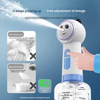 Pulvérisateur de mousse électrique pour le nettoyage des chiens, distributeur de shampoing pour chiens, machine à bulles mignonne en forme de panda pour le bain des animaux domestiques, pour chiens et chats