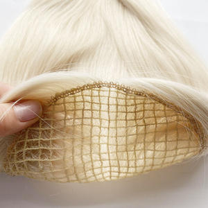 물고기 그물 토퍼 마이크로 라인 토퍼 여성용 통기성 가발 레이스 물고기 그물 헤어 피스 - Product Image 4