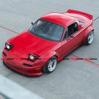Nouveau kit de carrosserie de style Rocket Bunny de haute qualité pour Mazda MX-5 NA comprend une lèvre de pare-chocs avant et des passages de roue en queue de canard