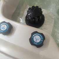 Jacuzzi de Lujo Independiente para Exteriores con Techo LED Automático, Bañera de Hidromasaje para Proyectos de Hoteles y Villas