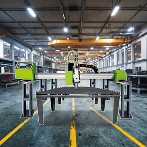 Nouvelle machine de découpe laser à fibre portable Gantty 1500W, refroidissement par eau, 12m/min, fabrication de tôles, prise en charge AI/LAS - Product Image 1