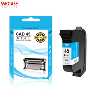 Cartucho de Tinta WECARE CAD 45, Reemplazo Regular para Cartucho de Tinta HP45A, Compatible con Tintas de Impresión HP, Plotter de Inyección de Tinta