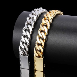Cadena Cubana de Oro Real de 18K, Chapada en Oro, de 15MM de Grosor, Precio al por Mayor - Regalo Unisex - Product Image 2
