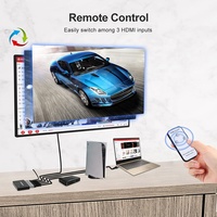 Commutateur HDMI Xput 3x1 3 entrées 1 sortie 8K avec télécommande IR pour HDTV, moniteur, console de jeu, commutation de signal