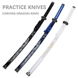 高品質サムライソードスター刻印ドラゴンナイトブラックホワイトブルー刻印キダルトおもちゃカタナ剣コスプレプレイボーイ用 - Product Image 2