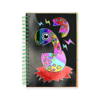Feuille coloriage monde magique dinosaure cahier brillant Art spirale lié enfants bricolage jouet brillant feuille Art dessin papier dessin Art