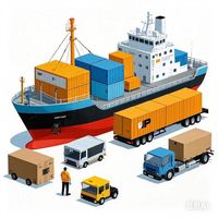 Service de livraison express international DHL/UPS/FedEx Chine-USA/UE Porte à Porte avec assurance 3-7 jours de transit Marchandises dangereuses Amazon