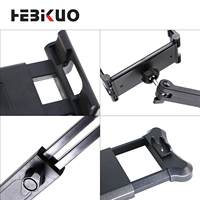 Support de tablette universel HEBIKUO pour bureau, double support de tablette rotatif à 360 degrés, flexible et réglable, en ABS, pour table