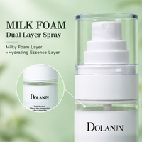 Brume Visage Double Couche de Mousse Lactée au Céramide 345 100ml Hydratante Apaisante Soin Quotidien du Visage Marque de Beauté Personnalisée à Étiquette Privée