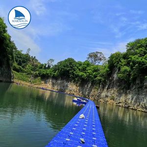 Ponton en alliage d'aluminium pour yacht marin, ponton flottant noir, flotteurs noirs, quai - Product Image 5