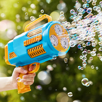 Machine à bulles électrique entièrement automatique à sept couleurs pour enfants, 36 trous, fonctionnant sur piles, jouet d'été en plastique pour l'extérieur