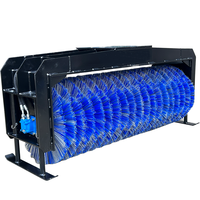 Balayeuse à neige rotative hydraulique pour mini-excavatrice et chargeuse compacte, idéale pour le nettoyage hivernal des trottoirs et routes
