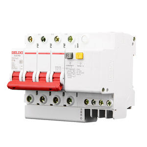 Disjoncteur différentiel triphasé quatre fils 4P Delixi DZ47SLE 380V Type C avec dispositif de protection contre les fuites - Product Image 1