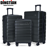 Valise rigide de haute qualité 100% PC avec serrure TSA, résistante aux chocs, légère, bagages de voyage, ensemble de 3 pièces, 20, 24, 28 pouces, OEM