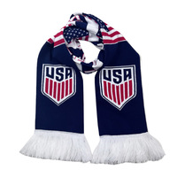 Écharpe de supporter de football et de basketball en jacquard tricoté avec logo et slogan personnalisés, à pompons délicats, directement de l'usine