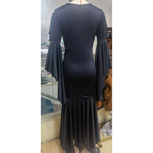 Disfraces de Halloween de <span class=keywords><strong>vampiro</strong></span> para <span class=keywords><strong>mujer</strong></span>, <span class=keywords><strong>disfraz</strong></span> de Cosplay Sexy de Viuda Negra, Mangas de murciélago, vestido de bruja gótica - Product Image 4