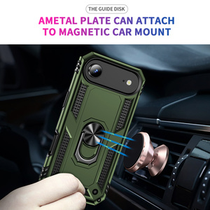Soporte Magnético para Coche con Anillo Metálico 360 y Funda Protectora para <span class=keywords><strong>iPhone</strong></span> 18 17 Pro Air 16 15 <span class=keywords><strong>14</strong></span> Max - <span class=keywords><strong>Precio</strong></span> de Fábrica Económico - Product Image 4