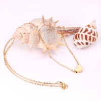 Ason Bijoux Simple Mode Amour Collier En Acier Inoxydable Coeur Pendentif Collier Pour Femmes
