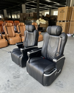 Siège auto électrique de luxe modifié avec fonction pivotante pour <span class=keywords><strong>Toyota</strong></span> Hiace Sienna Voxy Granvia - Product Image 2