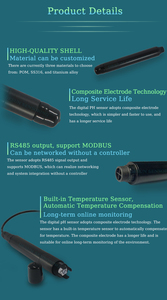Ds510 ऑनलाइन <span class=keywords><strong>ph</strong></span> सेंसर समुद्र/ताजा पानी समर्थन के लिए उच्च परिशुद्धता उच्च गुणवत्ता s485 आउटपुट एकल - Product Image 6