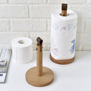 Porte-serviettes de cuisine moderne en <span class=keywords><strong>bois</strong></span> d'acacia, grand modèle robuste à un seul niveau, étanche, avec <span class=keywords><strong>support</strong></span> pour essuie-tout de style vaisselle - Product Image 5