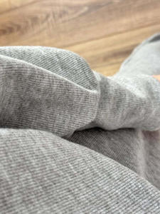 Geniş bacak katı balıkçı yaka tam uzunlukta 2 parça Set kadın gündelik spor giyim bluz tarzı çift Zip kısa takım elbise - Product Image 6