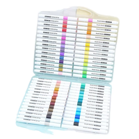 Marqueurs de peinture acrylique 36 couleurs vives stylo à encre imperméable enfants peinture Logo personnalisé en vrac Art marqueur fournitures en gros