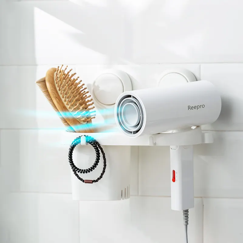 TAILI Heavy Vacuum Shower Suction Cups Hanger Hooks Toothbrush Holder and Large Suction Clear Wall Hooks Hair Dryer Holder