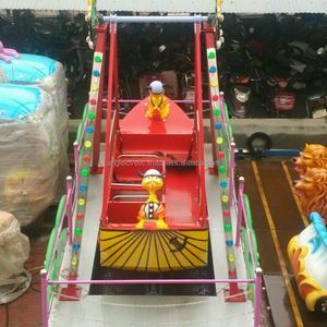 Aire de jeux avec remorque Kiddie Balançoire mécanique Outdoor Thème Amusement Park Ride Mini Pirate Ship à vendre - Product Image 4