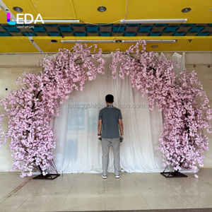Arche de fleurs artificielles LEDA en soie pour mariage, Saint-Valentin, événement, fête, location de toile de fond, décoration sur mesure - Product Image 2