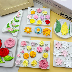 Molde <span class=keywords><strong>de</strong></span> silicona desechable <span class=keywords><strong>con</strong></span> 12 cavidades, flor <span class=keywords><strong>de</strong></span> Margarita rosa, hojas, formas para decoraciones <span class=keywords><strong>de</strong></span> pastel <span class=keywords><strong>de</strong></span> caramelo <span class=keywords><strong>de</strong></span> <span class=keywords><strong>Chocolate</strong></span> DIY hechas a mano - Product Image 2