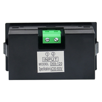 Tampilan Digital Fase Tunggal 110V/220V/380V Lampu Hijau D69-120 Voltmeter AC Kelas 1.5 Akurasi hingga 600V Ketahanan hingga 600V