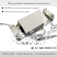 Boîtier de jonction rapide 3 pôles étanche IP44 OP-033 certifié KEMA ENEC en PP de qualité supérieure 450V/17.5A avec bornes de connexion