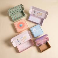 Caja de Cartón para Envíos con Logotipo Personalizado, Impresión a Todo Color, Diseño Floral Botánico de Hierba Seca Vintage