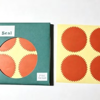 Étiquette adhésive Surwin Big Red Seal 2026, très vendue, amovible, inscriptible, décorative, personnalisée, imperméable, autocollant pour sac en papier