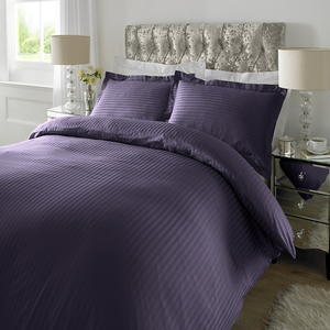 Parure de draps plats rayés 100 % coton respirant de qualité standard, 300 fils, en satin, pour usage domestique et hôtelier, vente en gros - Product Image 6