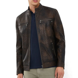 Service OEM, produit de première qualité, veste en cuir pour homme, nouvelle arrivée, vêtement d'extérieur respirant, veste en cuir légère pour homme - Product Image 1