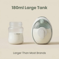 Tire-lait électrique portable individuel, mains libres, semi-allongé, aspiration 180 ml, sans BPA, débit variable