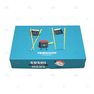 <span class=keywords><strong>Suchi</strong></span> Box Boîtes à emporter Récipient alimentaire de riz en papier kraft pour poulet frit Boîtes d'emballage alimentaire de restaurant - Product Image 2