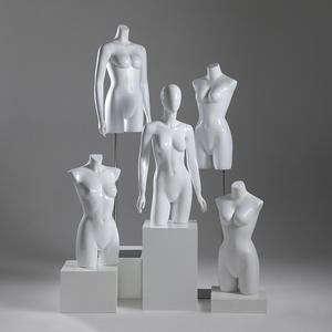 Soporte de maniquí ABS de talla grande de Kainice Boutique, trípode con curvas para mujer, fibra de vidrio con cabeza de pantalla grande de cadera, elegante y estiloso - Product Image 4