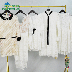 PUYI <strong>Wholesale</strong> Women's Knit Mesh Dress <strong>Bulk</strong> Used <strong>Clothing</strong> Mixed Used Clothes - Product Image 5