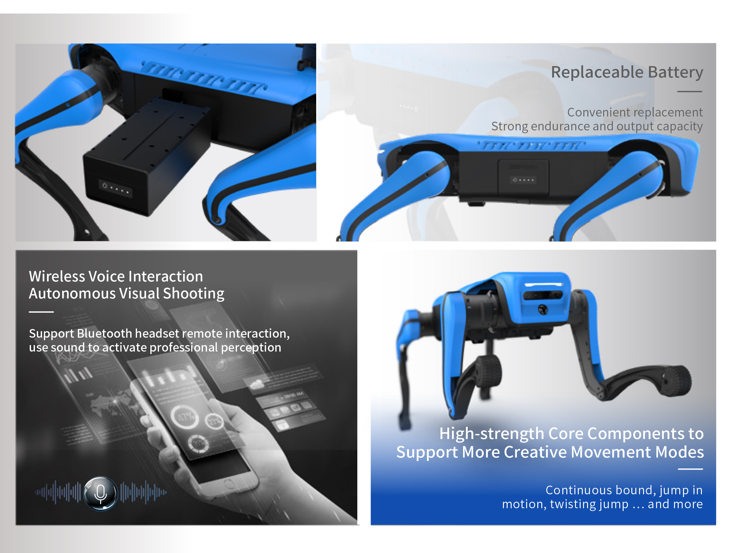Smart Robotics Programmable Secondary Development Interface Robot Dog AI Quadruped Robot Dog