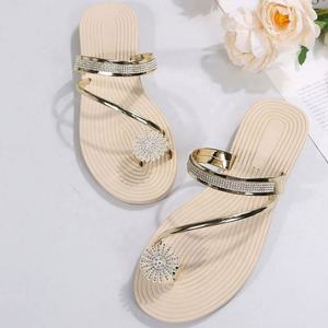 2025 하이 퀄리티 여성 신발 공장 가격 슬리퍼 휴가 캐주얼 외부 플랫 바닥 레이디 게으른 샌들 - Product Image 3