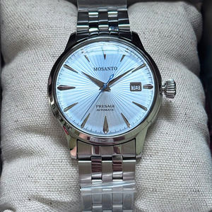 Мужские часы Seikot серии Cocktail — полностью автоматические механические мужские часы в деловом повседневном стиле с синим стальным ремешком - Product Image 1