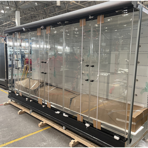 Supermercato commerciale bevande frigorifero vetro porte aria refrigeratore 4 porte digitale di controllo della temperatura verticale <span class=keywords><strong>Display</strong></span> frigorifero - Product Image 1