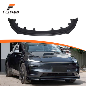 FEIXIAN Tesla Nouveau Modèle Y Juniper Noir Brillant Sporty Refresh Splitter de Pare-chocs Avant Kit Carrosserie Aérodynamique Fixation par Vis Ajustement Universel - Product Image 1