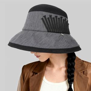 Chapeau Bob en Paille pour Femme avec Logo Personnalisé, Protection Solaire, Style Décontracté, Idéal pour l'Été - Product Image 1